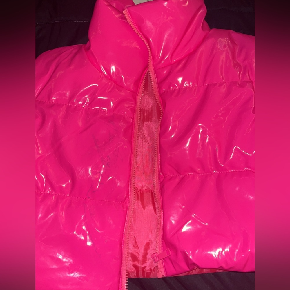 Neon pink bubble vest BRAND NEW
